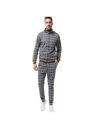 Gray Fabric: Polyester Louis Vuitton Men Light Grey Track Suit, Size: Large