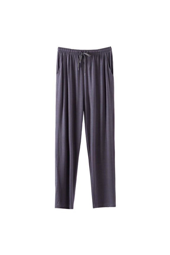 Men's Modal PJ Bottom Jersey Knit Pajama/Lounge Pants Sleepwear Gray L(L)