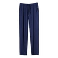 thumbnail image 1 of Hinvhai Men's Modal PJ Bottom Jersey Knit Pajama/Lounge Pants Sleepwear Navy XXXXL(XXXXL), 1 of 3