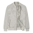 thumbnail image 1 of Hinvhai Men's Slim Fit Lightweight Softshell Flight Bomber Jacket Coat Khaki 12(XXL), 1 of 7