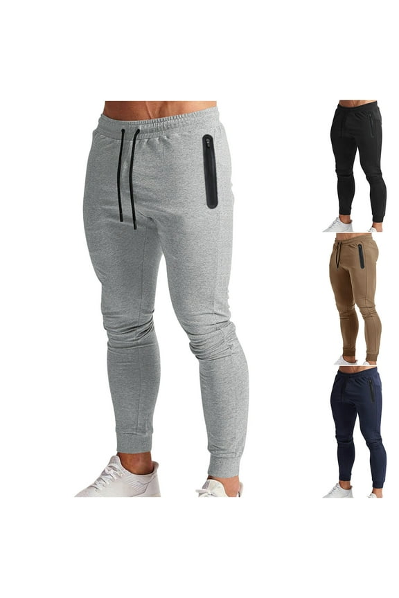 Men's Solid Color Sport Loose Pleated Small Legs Lace-up Solid Color Full Length Pants Navy 8(XL)