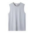thumbnail image 1 of Hinvhai Men's Workout Tank Top Mesh Sleeveless Gym Muscle T Shirts Quick Dry Bodybuilding Shirt Summer Athletic Tank Tops Gray S(S), 1 of 4