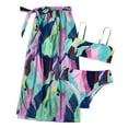 thumbnail image 1 of Hinvhai Plus size Swimsuits clearance Summer Swimsuit Female Two-piece Bikini Concise Swimsuit Green 6(M), 1 of 4