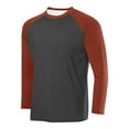 thumbnail image 1 of Hinvhai Raglan Shirt Men - Soft Sports Jersey Style Long Sleeve Baseball Shirts for Men Wine XXL(XXL), 1 of 2
