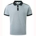 thumbnail image 1 of Hinvhai Shirts for Men Casual Short Sleeve Button Lapel Collar Tees Classic Solid Muscle Athletic Golf Shirts Business Tops Gray 6(M), 1 of 4
