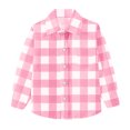 thumbnail image 1 of Hinvhai Toddler Baby Boys Plaid Shirt Long Sleeve Button Down Shirts, 1 of 7