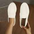 thumbnail image 1 of Hinvhai Women Loafers Comfortable Shoes Casual Slip on Penny Moccasins Flats for Walking Driving Business Beige 7.5(40), 1 of 9