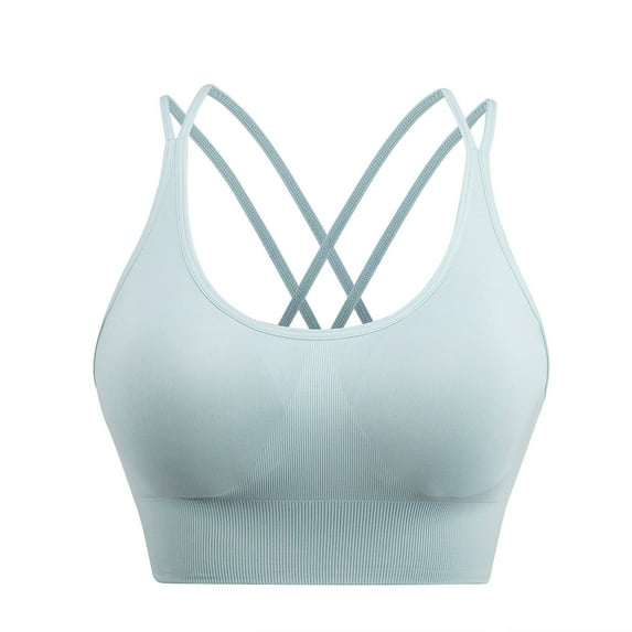 Hinvhai Women Yoga Solid Sleeveless Cold Shoulder Casual Tanks Blouse Tops Intimates On Clearance Blue M(M)