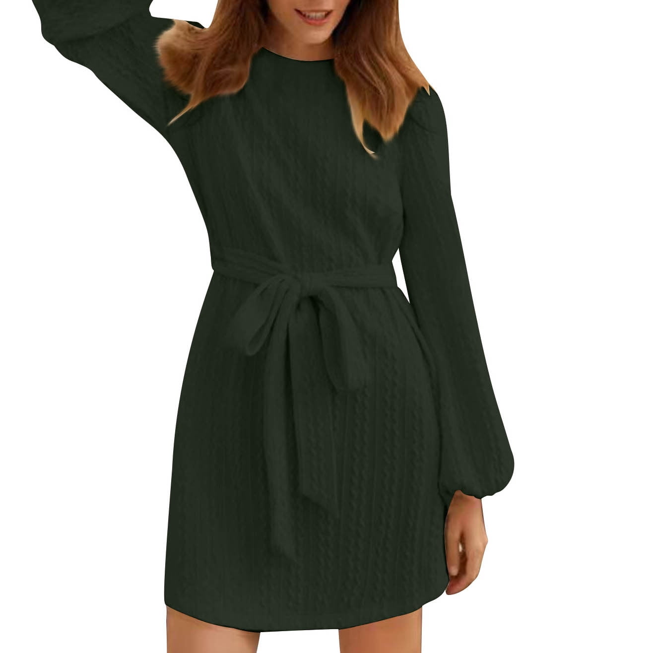 knitted belted dress Zara - Knit Belted Dress - Ecru - M