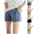thumbnail image 1 of Hinvhai Women's Maternity Shorts Modal Shorts Over Belly Summer Casual Pregnancy Clothes Khaki XL(XL), 1 of 5