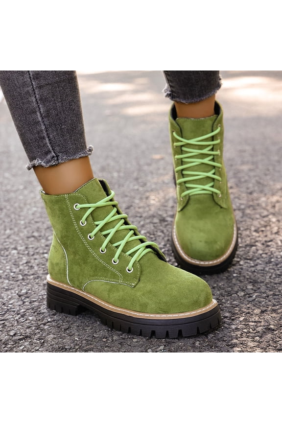 Women's Outdoor Waterproof Hiking Boot Snow Boots Walking Shoes Green 7(39)