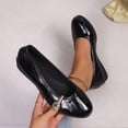 thumbnail image 1 of Hinvhai Women's Wedge Pumps,Leather Low Heeled Round Toe Wedge, Slip on Dress Pumps Shoes,Work Casual Walking Shoes Black 8.5(41), 1 of 9