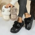 thumbnail image 1 of Hinvhai Womens Fleece Clogs Winter Breathable Walking Garden Shoes Warm Non-Slip Mule Footwear Khaki 40, 1 of 9