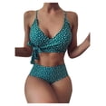 thumbnail image 1 of Hinvhai Womens swimsuits clearance,Women Bandeau Bandage Bikini Set Push-Up Brazilian Swimwear Beachwear Swimsuit Green M(M), 1 of 8