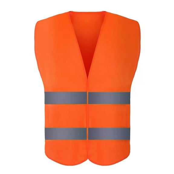 Hinvhai zojo High Visibility Reflective Vests,Adjustable Size,Lightweight Mesh Fabric, Wholesale Safety Vest for Outdoor Works Orange Free Size(Free Size)