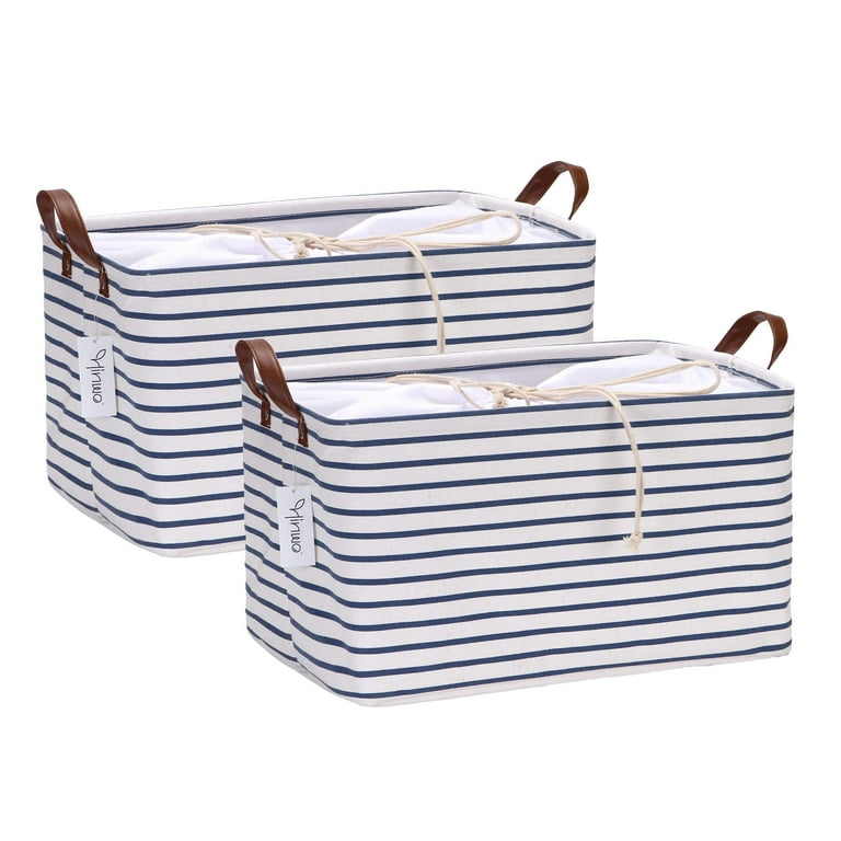 Rectangular canvas storage bins deals