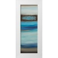thumbnail image 1 of Hinz 11x24 White Modern Wood Framed Museum Art Print Titled - Oceanscape B, 1 of 4