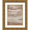 thumbnail image 1 of Hinz 15x18 Gold Ornate Wood Framed with Double Matting Museum Art Print Titled - Earthtone Abstract A, 1 of 4