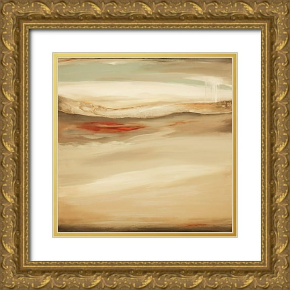 Hinz 20x20 Gold Ornate Wood Framed with Double Matting Museum Art Print Titled - Whosh I