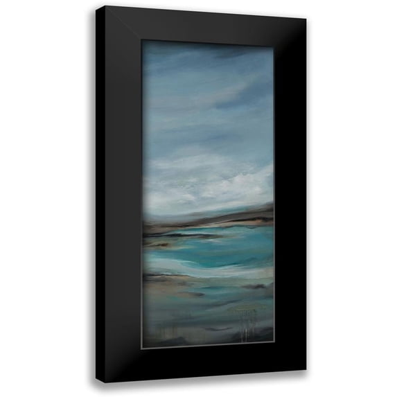Hinz 8x14 Black Modern Framed Museum Art Print Titled - Pondering B