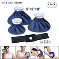 thumbnail image 1 of Hinzonek 4Pack Ice Cold Pack, Reusable Ice & Hot Water Bag for Injuries, Hot & Cold Therapy, Pain Relief, Sports Injuries Therapy, Swelling, Aches and Sprain Recovery, 1 of 14