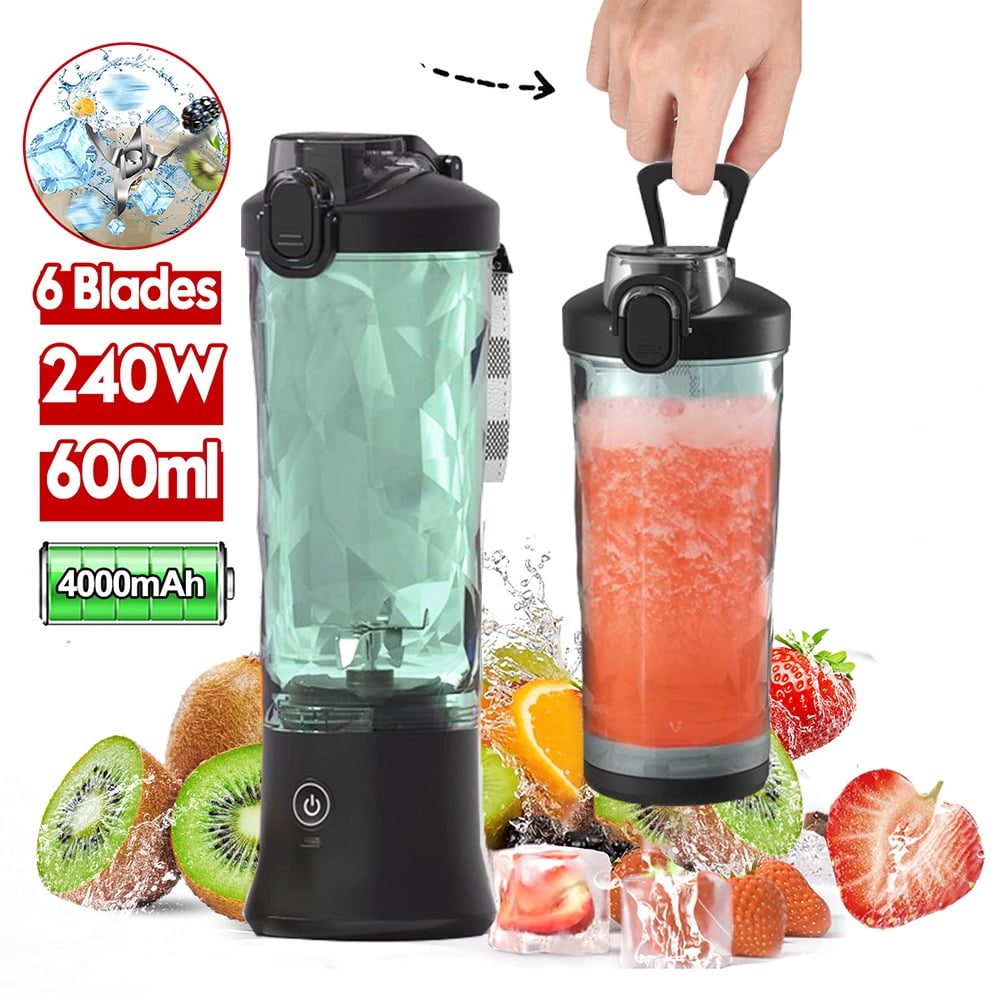 Hinzonek 600ml 20oz Personal Smoothie Blenders with 6 Blades,Fimilo