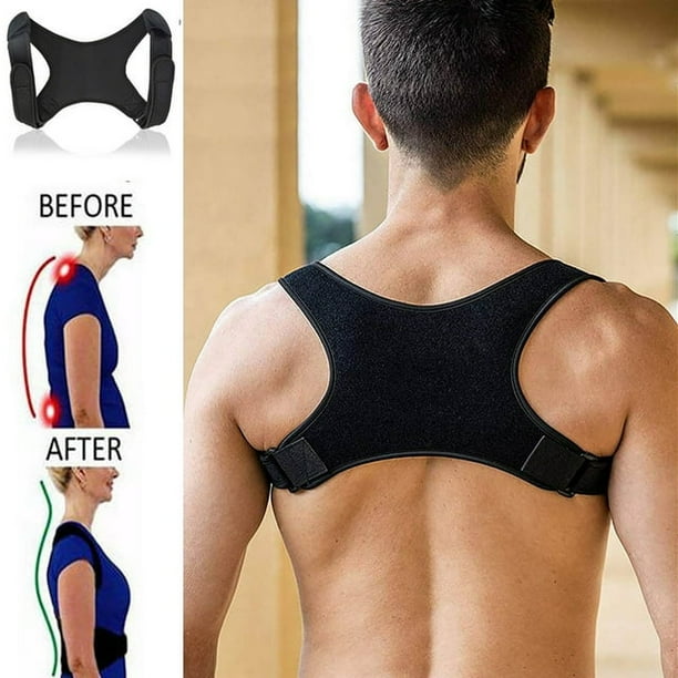 Hinzonek Back Brace Posture Corrector for Women Men Corrects Slouching Hunching and Bad Posture Lower Upper Shoulder Neck Pain Clavicle Support