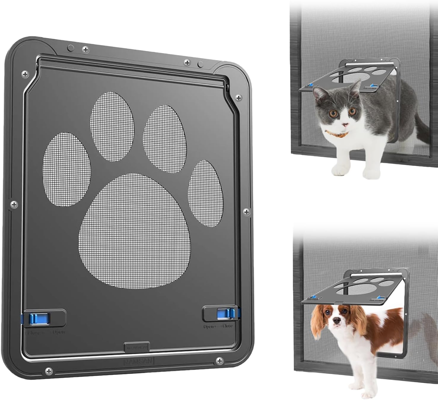 Hinzonek Cat Door for Sliding Door Window, Doggy Door for Screen Door