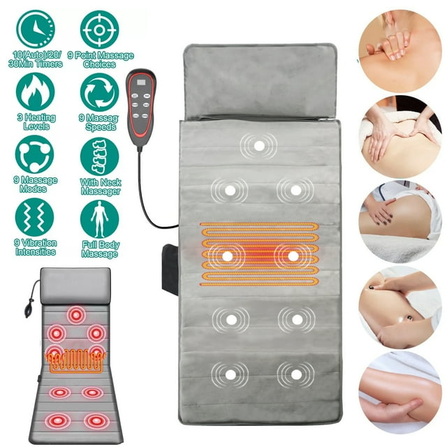 Hinzonek Massage Mat with Soothing, Full Body Massage pad with 9