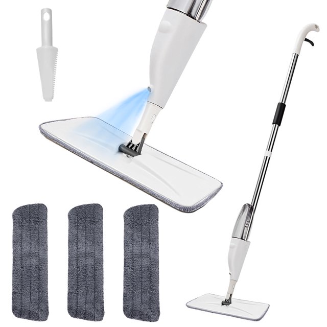 Hinzonek Microfiber Spray Floor Mops for Floors Cleaning Kitchen Mop