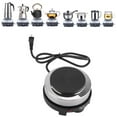 thumbnail image 1 of Hinzonek Mini Electric Heater Stove, 500W Round Hot Plate Portable Countertop Burner For Ceramic Glass Kettle Single Plate Cooktop, Easy to Clean Multifunction Home Kitchen Hot Burner,Black, 1 of 10