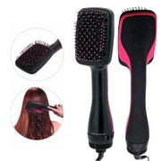 Hinzonek One Step Hair Dryer,Volumizer Hot Air Hair Dryer Brush,Salon Negative Electric Blow Dryer Rotating Curler and Ion Hair Straightener Brush for Fast Drying,Straightening,Curling