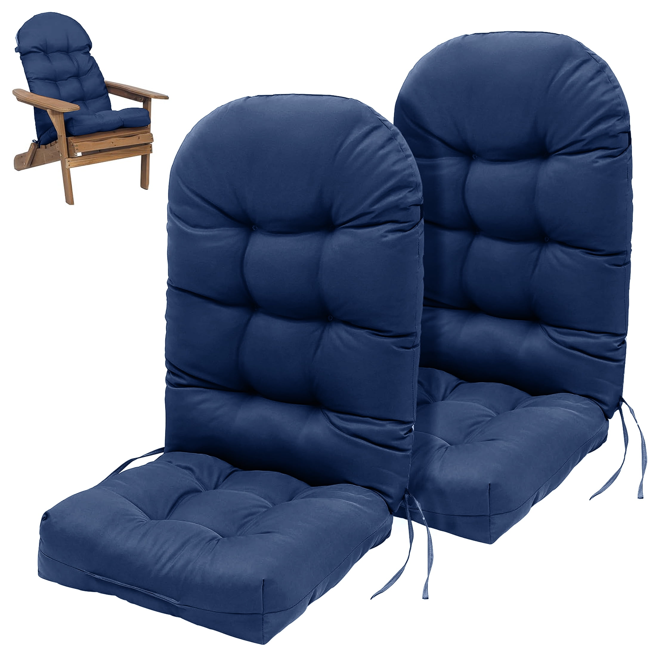 HioHa Adirondack Chair Cushion Set of 2, 49x20 Inch Waterproof UV-Protected Outdoor Patio Cushion