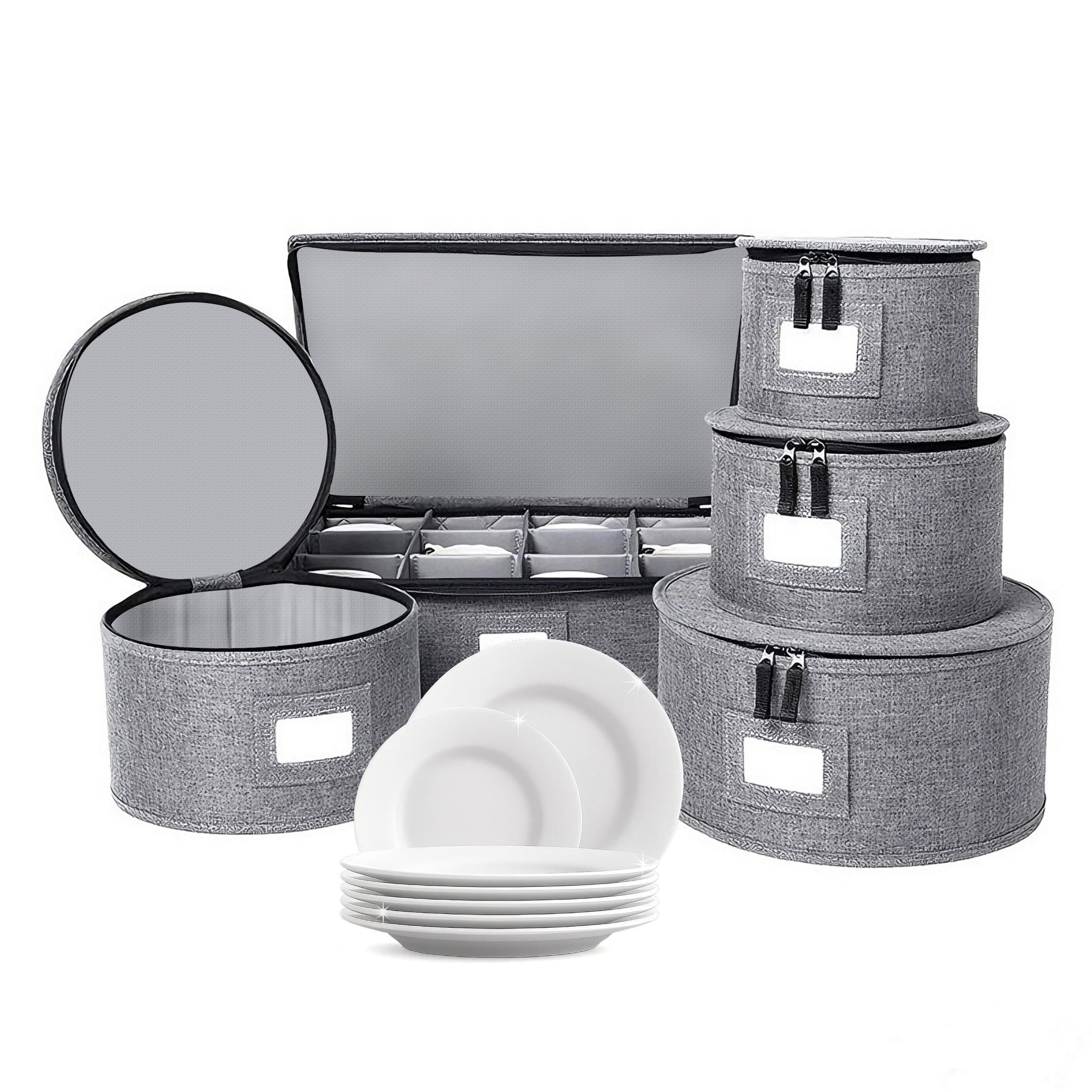 HioHa 5-Piece Fine China Storage Containers Set - rated 4 stars from 2 reviews