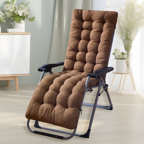 HioHa Lounge Chaise Chair Cushion,High Back Cushion Rocking Chair Padded Sofa Mat with Pillow 67x20x3.15 Inch