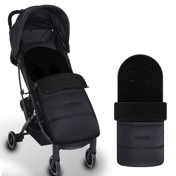 HioHa Universal Baby Stroller Footmuff, Winter Warm Pram Sack with 5-Point Harness Opening, Windproof & Water-Resistant, Machine Washable Cosy Liner for Newborn to Toddler, Fits Most Strollers