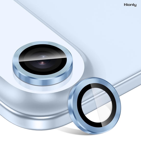 Hionly Compatible with iPhone Air Camera Lens Protector, [1 Step Installation Tray] Metal Individual Camera Cover Accessories Case Friendly - White