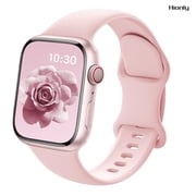 Hionly Sport Bands Compatible with Apple Watch Bands for Women Men 40mm 41mm 42mm 38mm, 44mm 45mm 46mm 49mm, Soft Silicone Watch Straps for iWatch Series 10/9/8