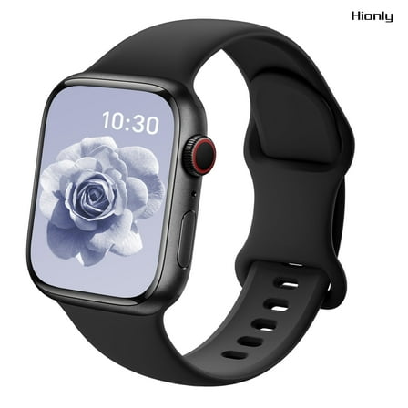 Hionly Sport Bands Compatible with Apple Watch Bands for Women Men 40mm 41mm 42mm 38mm, 44mm 45mm 46mm 49mm, Soft Silicone Watch Straps for iWatch Series 10/9/8/7/6/5/4/3/2/1 Ultra SE