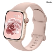 Hionly Sport Bands Compatible with Apple Watch Bands for Women Men 40mm 41mm 42mm 38mm, 44mm 45mm 46mm 49mm, Soft Silicone Watch Straps for iWatch Series 10/9/8
