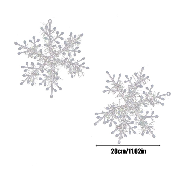 Hioyaky Christmas Snowflake Snowflake String Decoration Christmas Tree Decoration Pendant For Christmas Decoration Christmas Tree Hanging Embellishments And Craft Diy