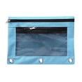 thumbnail image 1 of Hioyaky Pencil Pouch For 3 Ring Binder, Large Pencil Case Pouch With 3 Reinforced Grommets, Clear Window Pencil Case, Binder Accessories, 1 of 2