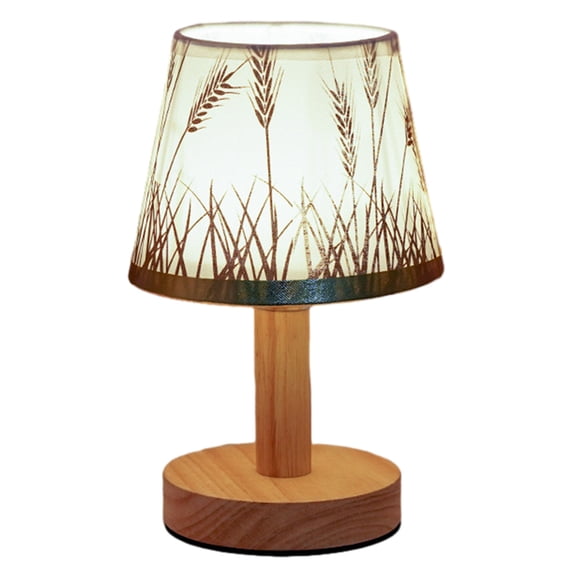 Hioyaky Solid Wood Desk Lamp Indoor Lighting Reading Table Lamp For Bedroom Dorm And Living Room Study And Reading