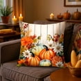 thumbnail image 1 of Hioyaky Thanksgiving Pillow Covers Fall Pumpkin Decorative Pillow Cases With Soft Fabric Hidden Zipper For Home Decor, 17.7X17.7 Inches, 1 of 6