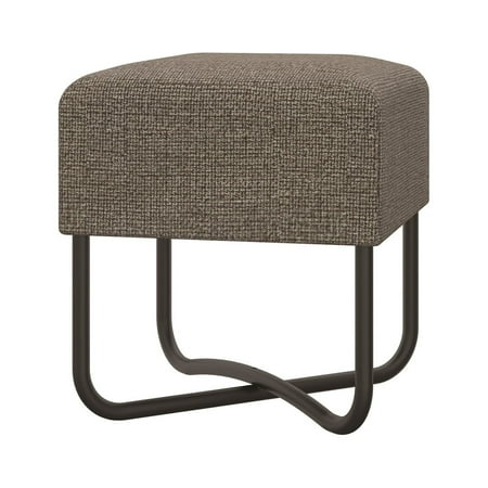 Hip 23 Ace Bench In Mocca Fabric With Black Painted Base.