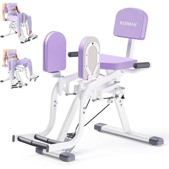 Hip Abduction Machine, Inner and Outer Thigh Machine for Home Gym, Abductor Adductor Machine for Women, Compact Glute Workout Machine for Strength Training