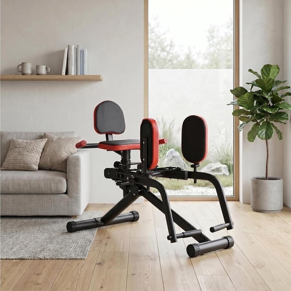 Hip Abductor/Adduction Machine for Home Gym, Glute Machine & Thigh Workout Equipment, Increased Resistances Booty Builder, Compact Leg Exercise Euipment for Women & Men