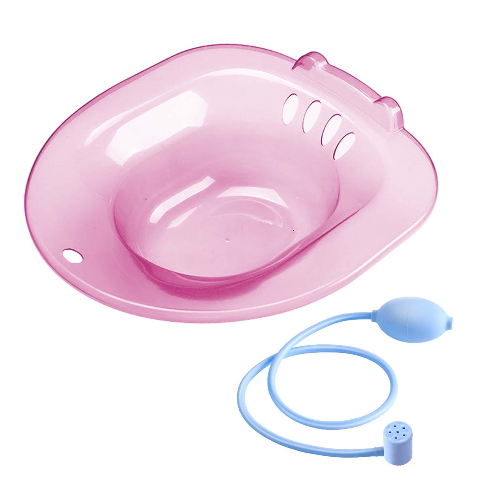 Hip Bath Tub Women Elderly Toilet Seat Sitz Bath Basin for Restroom