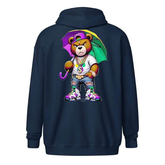 Hip Bearish Zip Up Hoodie