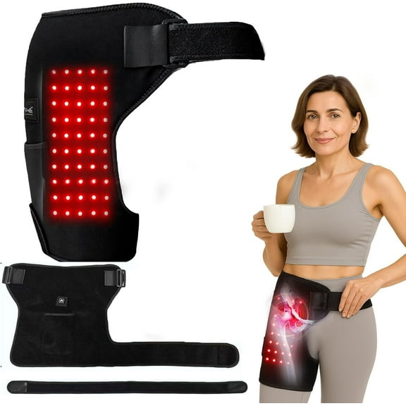 Hip Brace Red Light Therapy For Hip Pain In Menopausal Women, Hip Brace Sciatica Pain Relief Devices,Halston Stride Hip Brace,Hip Heating Pad,Halston Stride Red Light Therapy